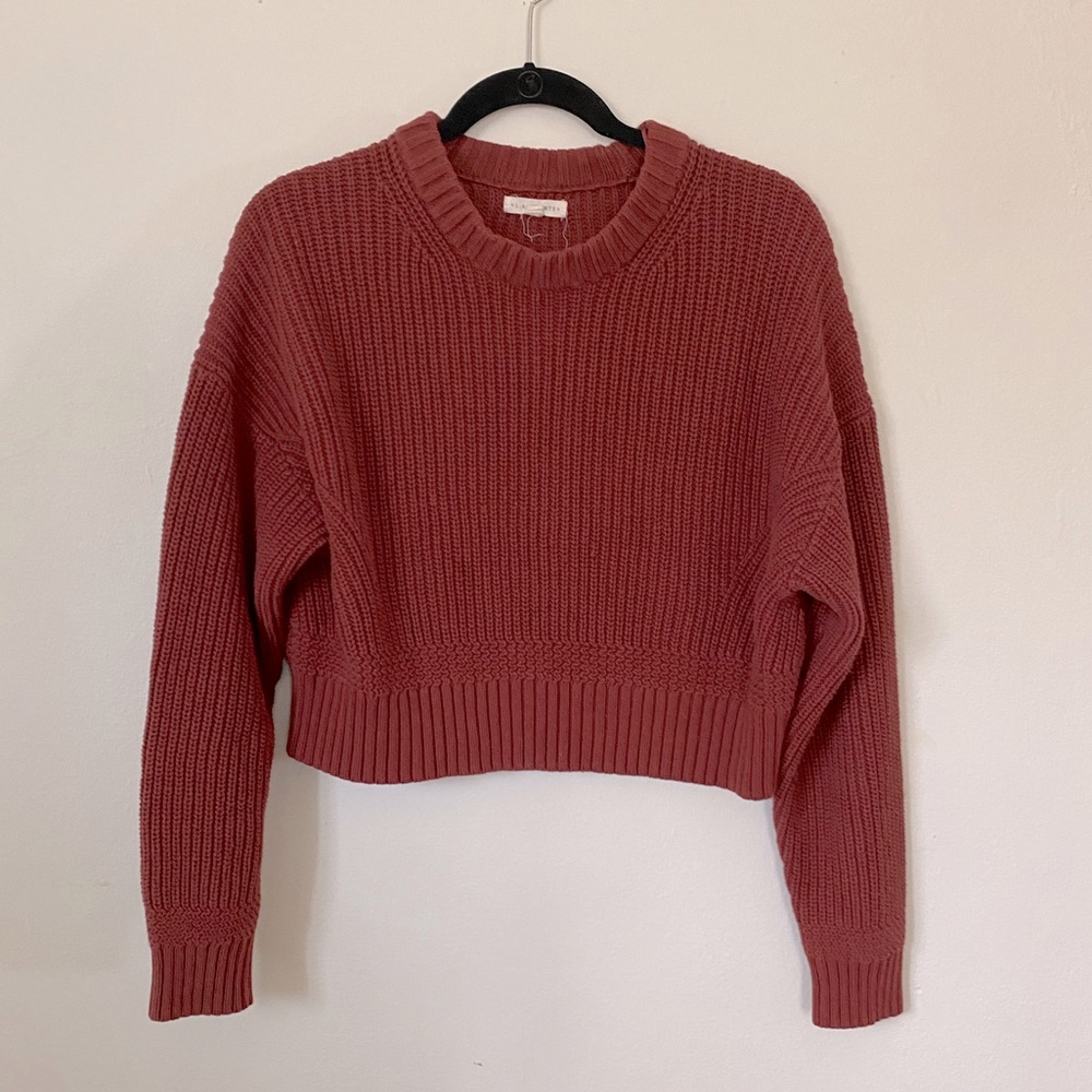 LA Hearts Red Cropped sweater. Small.